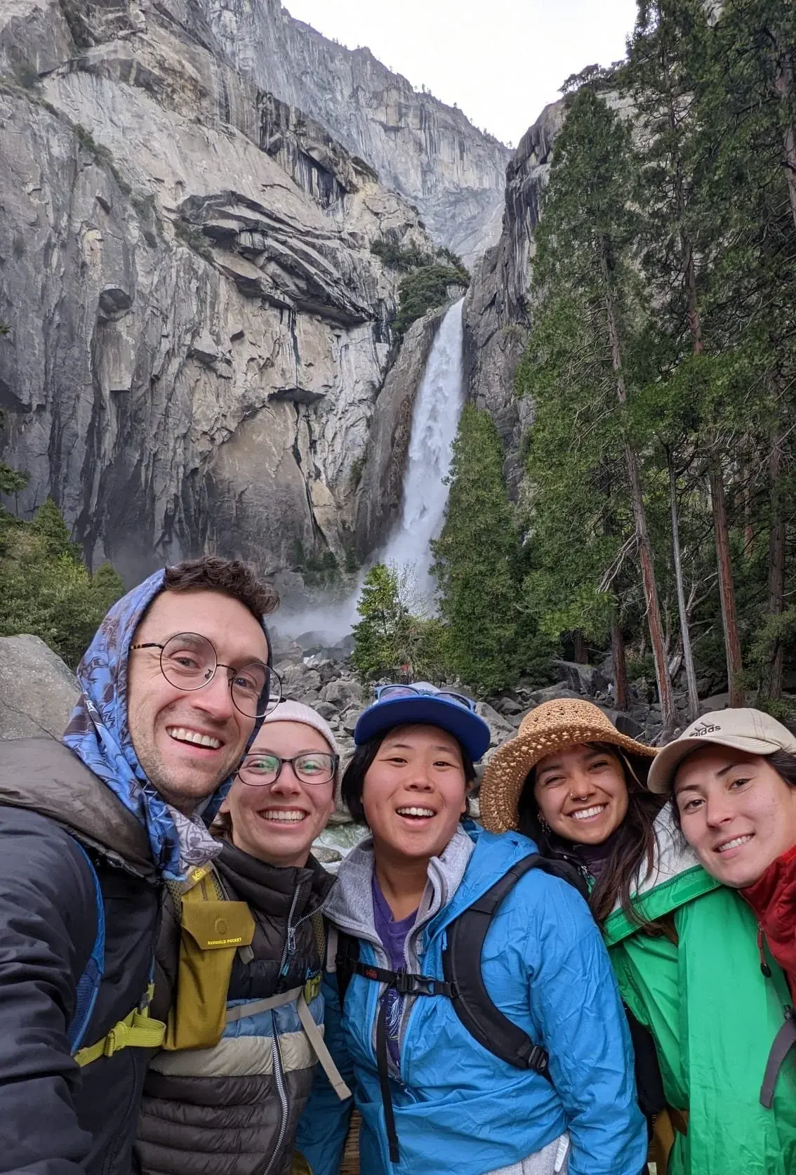 Andy Hannah Tinn Maya Caitlin Yosemite